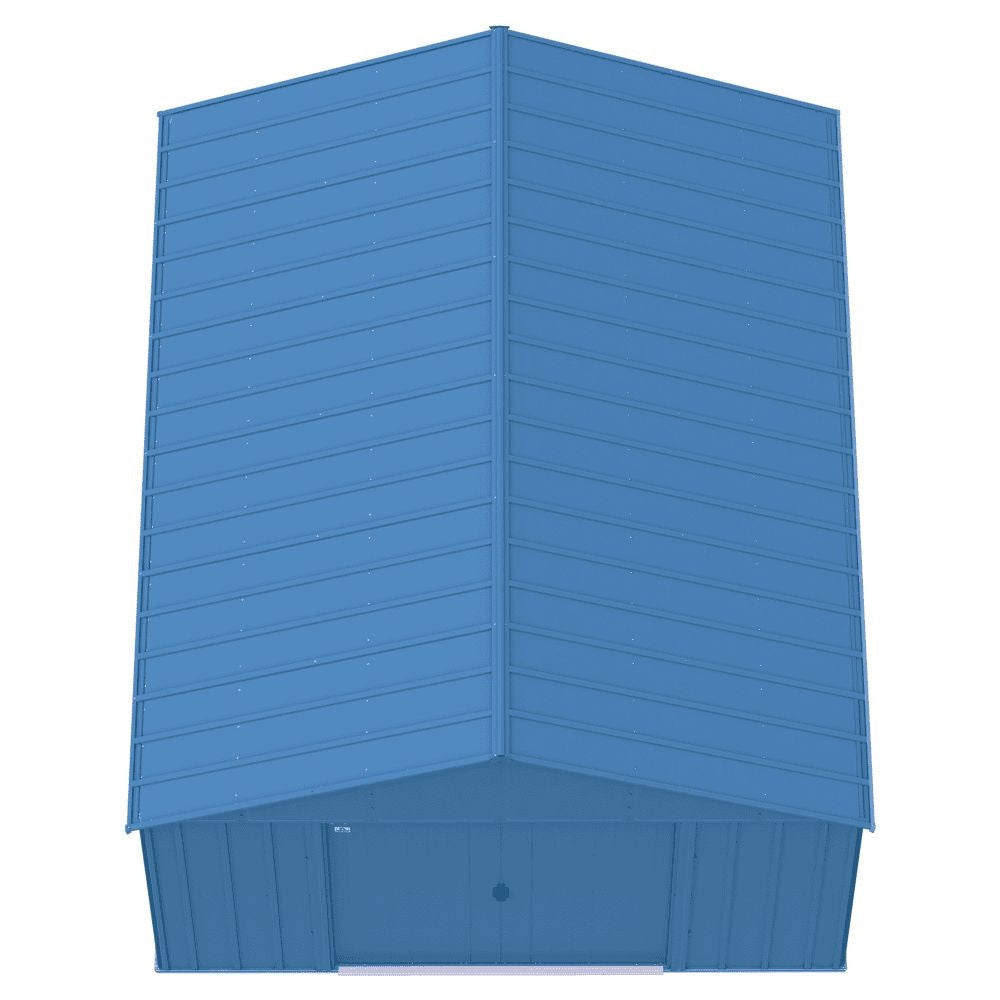 Classic 12x14-ft Blue Grey Corrosion-Resistant Steel Shed