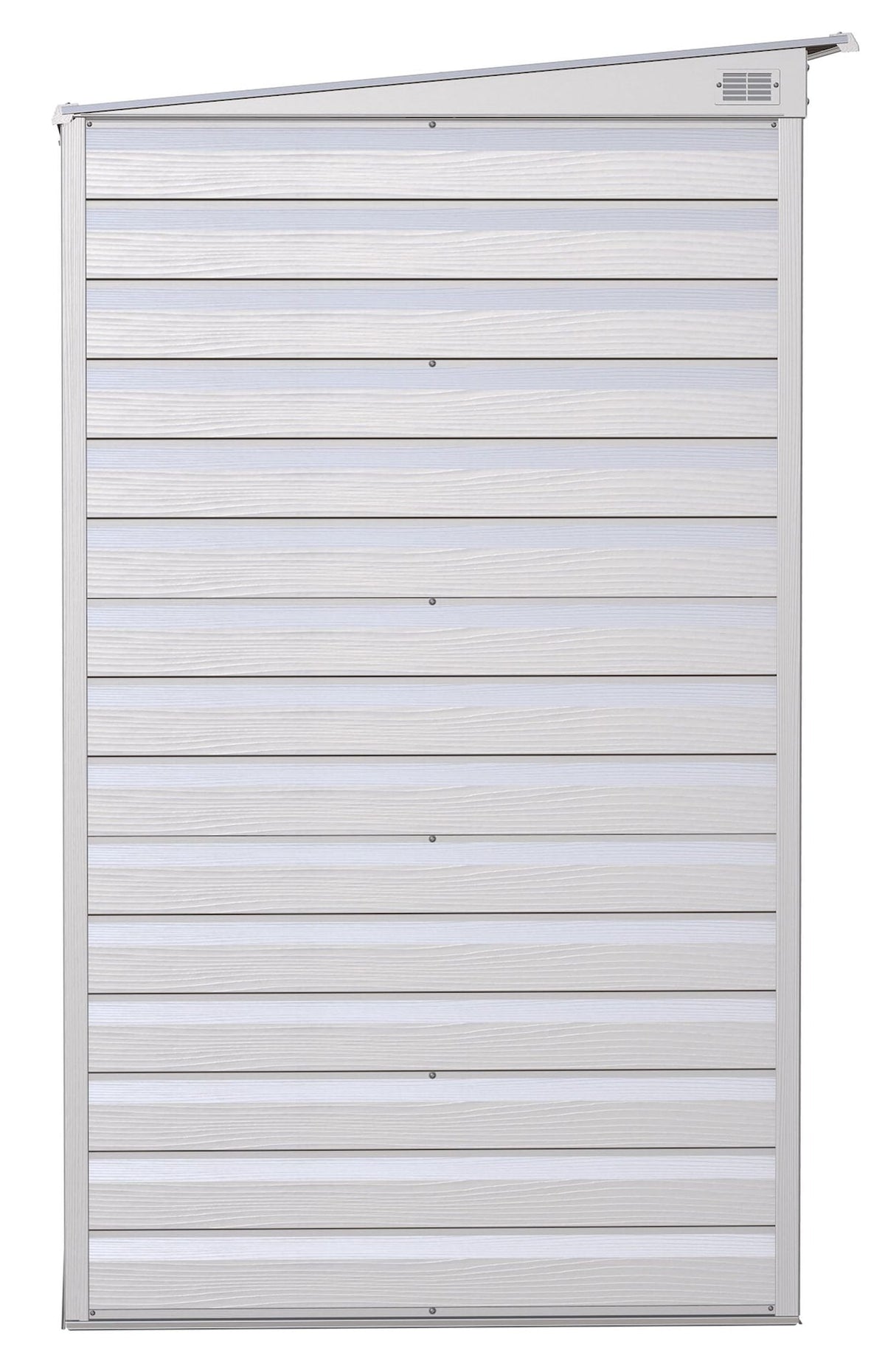 Select Galvanized Steel Storage Shed, Flute Grey, 6-ft x 4-ft