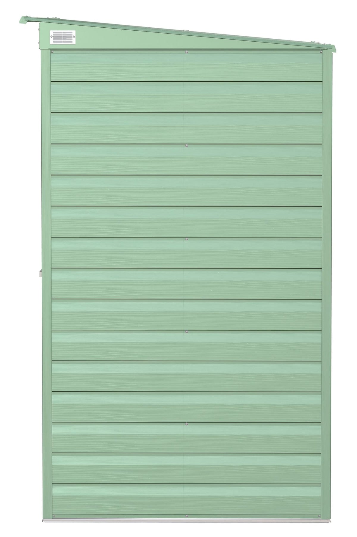 Select Galvanized Steel Storage Shed, Sage Green, 6-ft x 4-ft