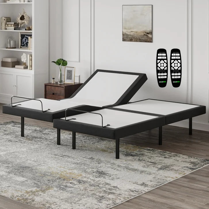 GhostBed Luxe II 35.6 cm (14 in.) Gel Memory Foam Mattress with Adjustable Base