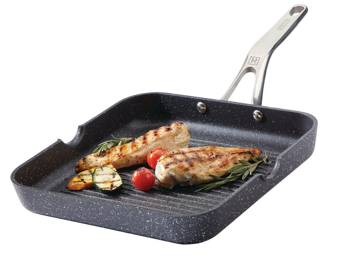 The Rock Original Grill Pan, Dishwasher & Oven Safe, Black, 10.6-in