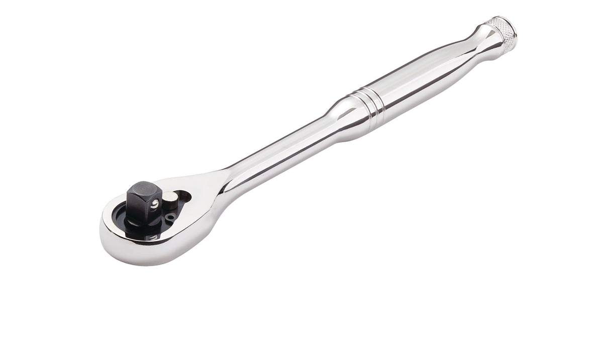 3/8-in Drive 90-Tooth Ratchet, CRV, Nickel-Chrome Plating, 8-in