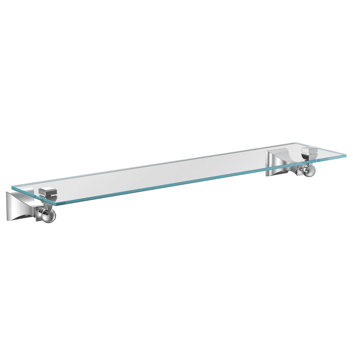 Retreat Glass Vanity Shelf, Chrome