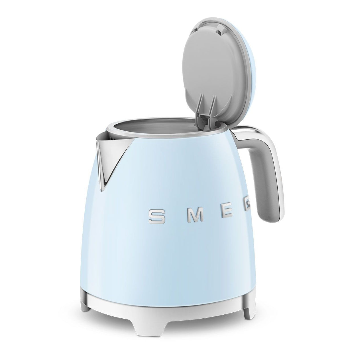Retro Style Electric Mini Kettle with Cordless Base, Light Blue, 0.8-L