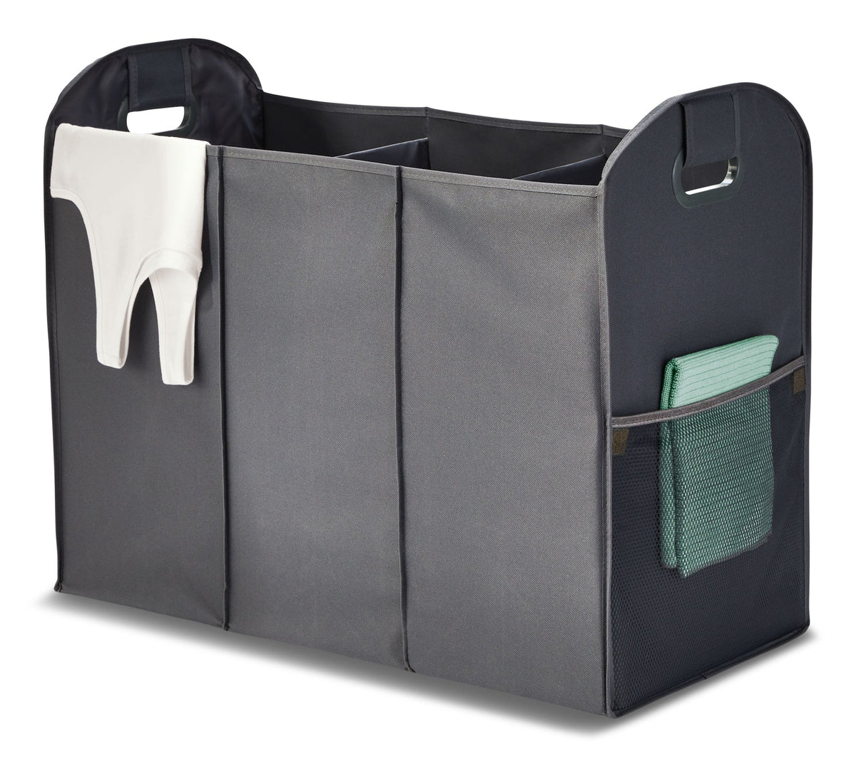 Ease Trio Collapsible Laundry Sorter, Grey