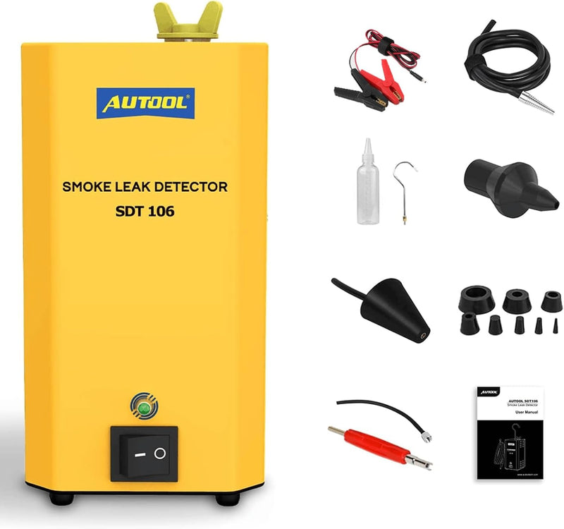 Smoke Machine Automotive Leak Detector,Evap Vacuum Smoke Diagnostic Tester,Pipeline Fuel Leakage Detector Compatible with 12V Vehicles Y3284