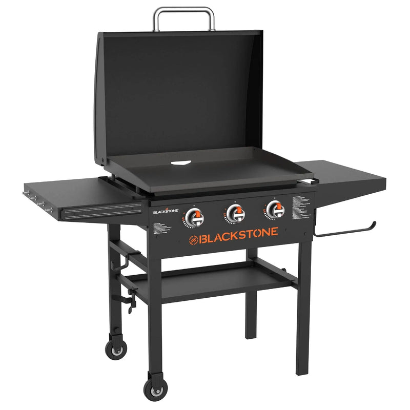 3-Burner 28" XL Griddle with Hood in Black B7471