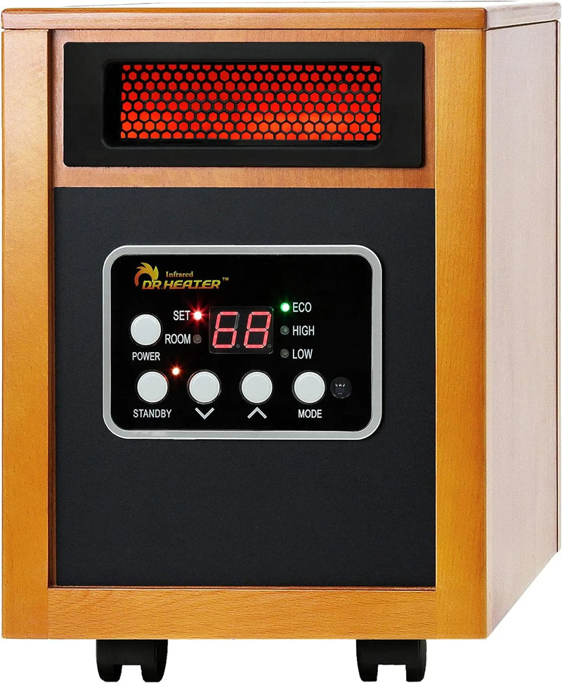 Dr Infrared Heater Portable Space Heater, Original, 1500-Watt, Cherry (Pack of 1) R3434