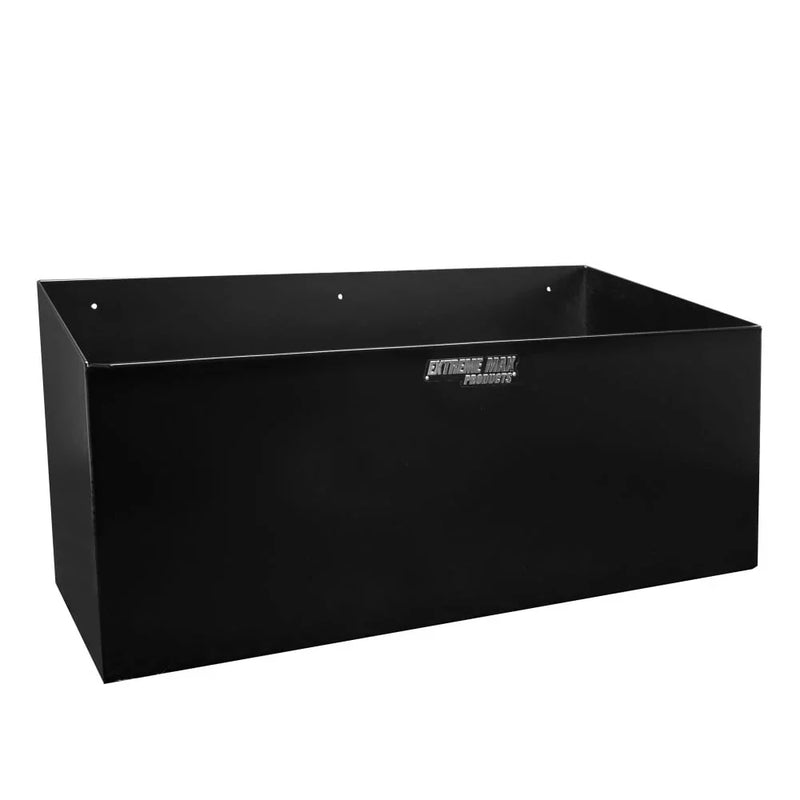 Extreme Max Dual Fuel Jug Holder -- Aluminum Design for Two 5 Gallon Jugs, Black Storage Organizer for Trailers & Garages N3555