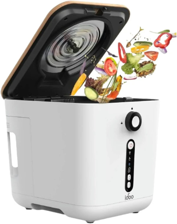 Upgrade version of the electric composting machine for the kitchen, 3-liter intelligent desktop composting machine, indoor without odor, equipped with detachable activated carbon filter, automatic food recycling composting machine I3085