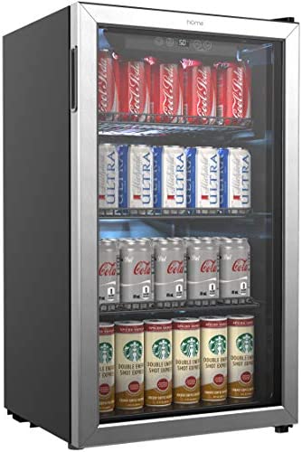 hOmeLabs Beverage Refrigerator and Cooler – 120 Can Mini Fridge F7901
