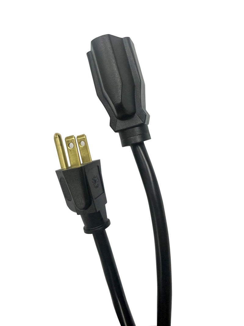 20' 16 Gauge 1-Tap Outdoor Extension Cord, Black I8202