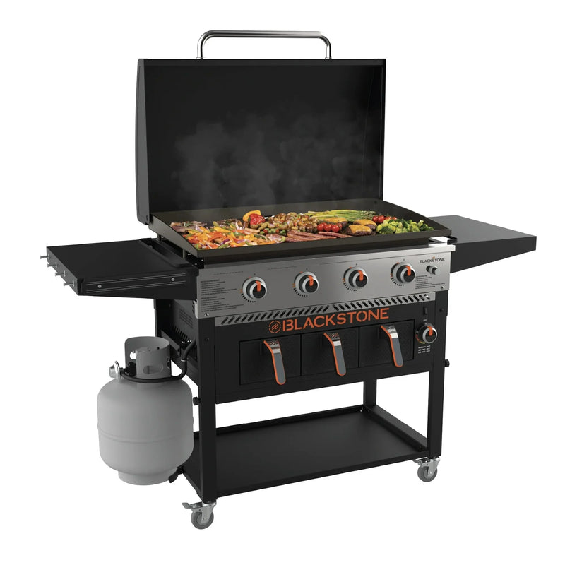 4-Burner 36" Propane Outdoor Griddle with Air Fryer and Hood Z5284
