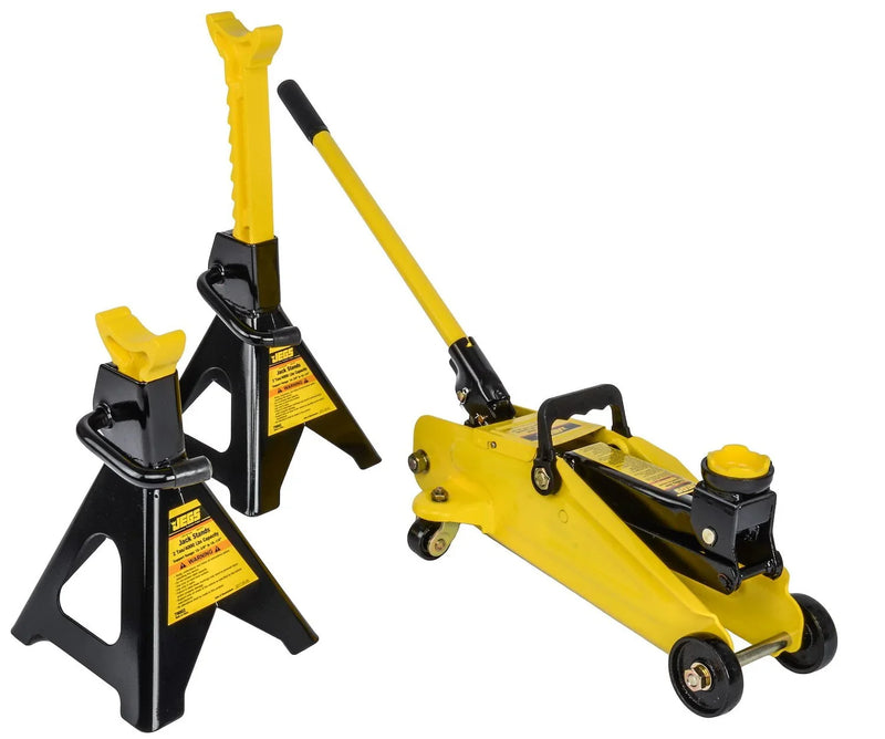 Hydraulic Utility Floor Jack & Stands Heavy Gauge Steel Frames R1840