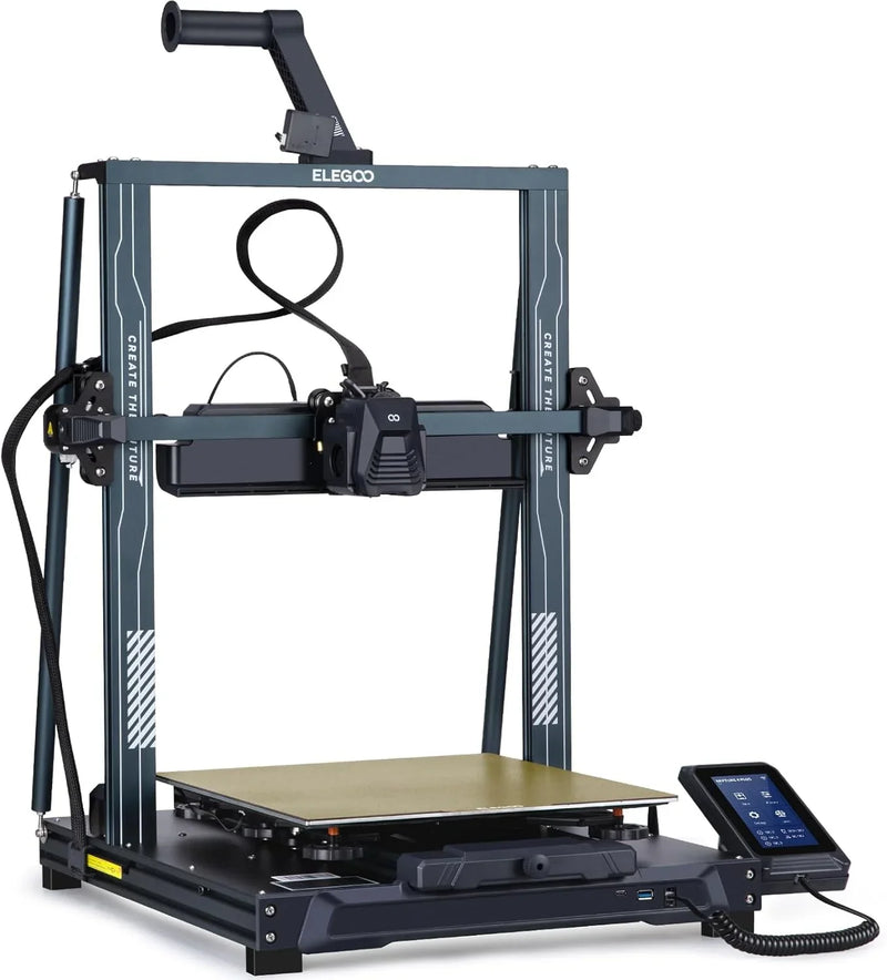Printer with Auto Bed Leveling, Dual-Gear Direct Extruder, Dual Lead Screw Drive, Removable Capacitive Screen, 8.85x8.85x11in Large Printing Size D6631