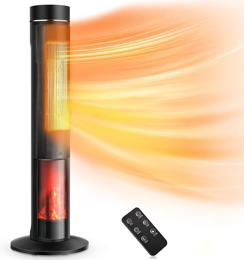 Airchoice 1500W 36 in Ceramic Tower Space Heater, 3 Heat Settings, Adjustable, for 300 sq ft P9248