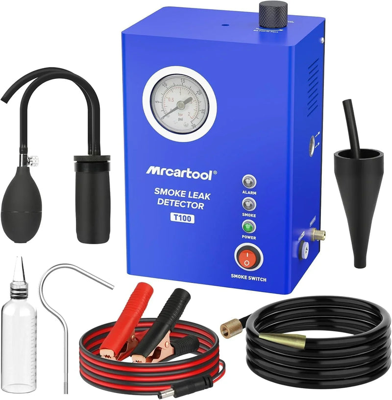 Smoke machine leakage tester, 12-volt DC car smoke machine leakage detector, equipped with an air flow meter and an oil level gauge, suitable for all vehicles. R0692