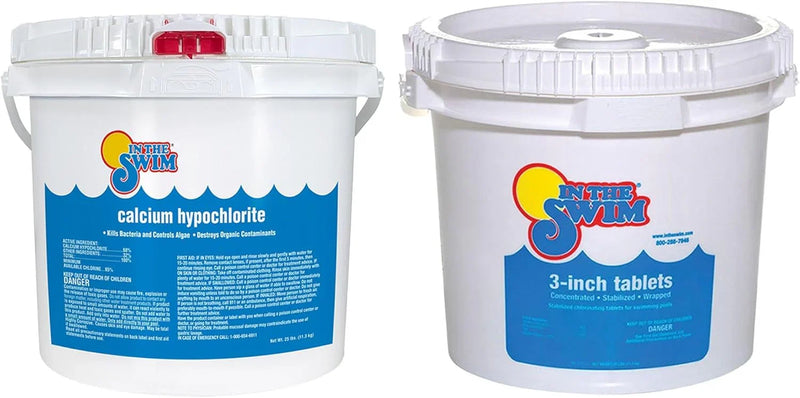 Pool Shock 68% Cal-Hypo Granular Sanitizer for Crystal Clear Water Defends Against Bacteria, Algae, and Microorganisms H8022