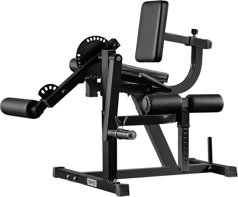 Leg Extension and Curl Machine, Lower Body Special Leg Machine, Adjustable Leg Exercise Bench with Plate Loaded, Leg Rotary Extension for Thigh, Home Gym Weight Machine H5250