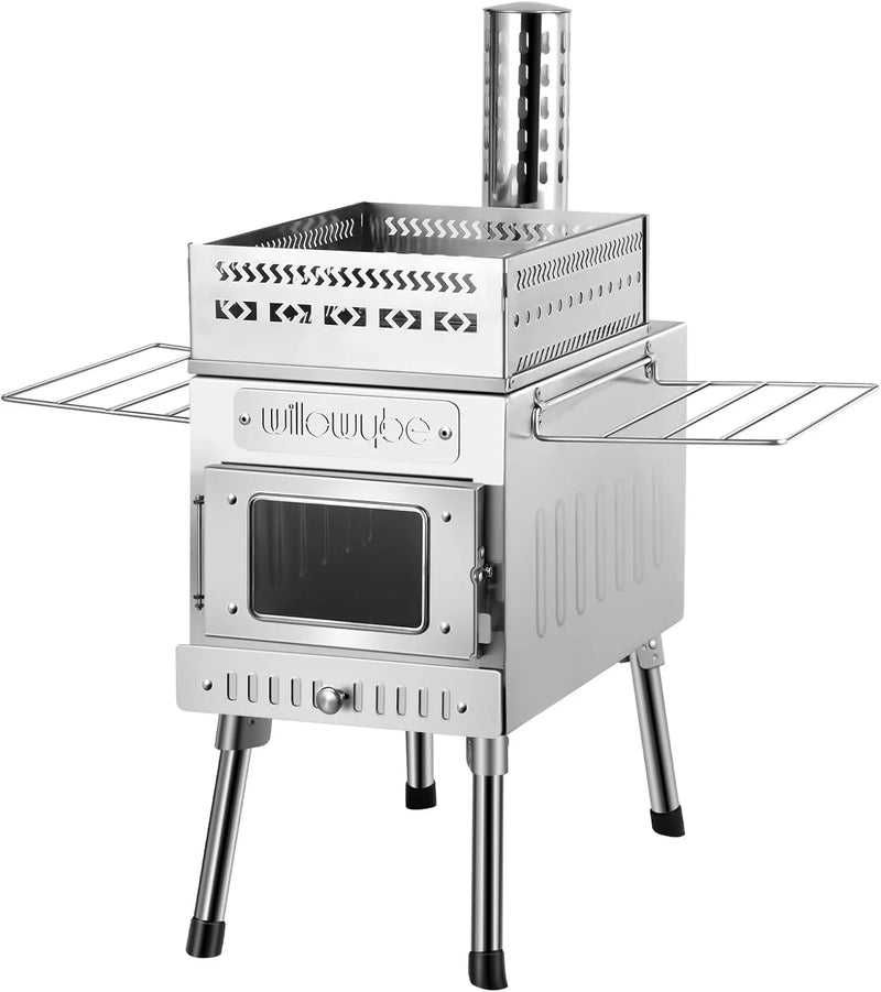 Outdoor sauna hot water tent stove, rocket-type heater, portable camping wood stove, cooking equipment for dry sauna, cooking tools suitable for husbands and friends U0609