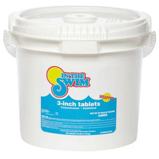 IN THE SWIM – 3 INCH CHLORINE TABLETS – 25 LBS V1025