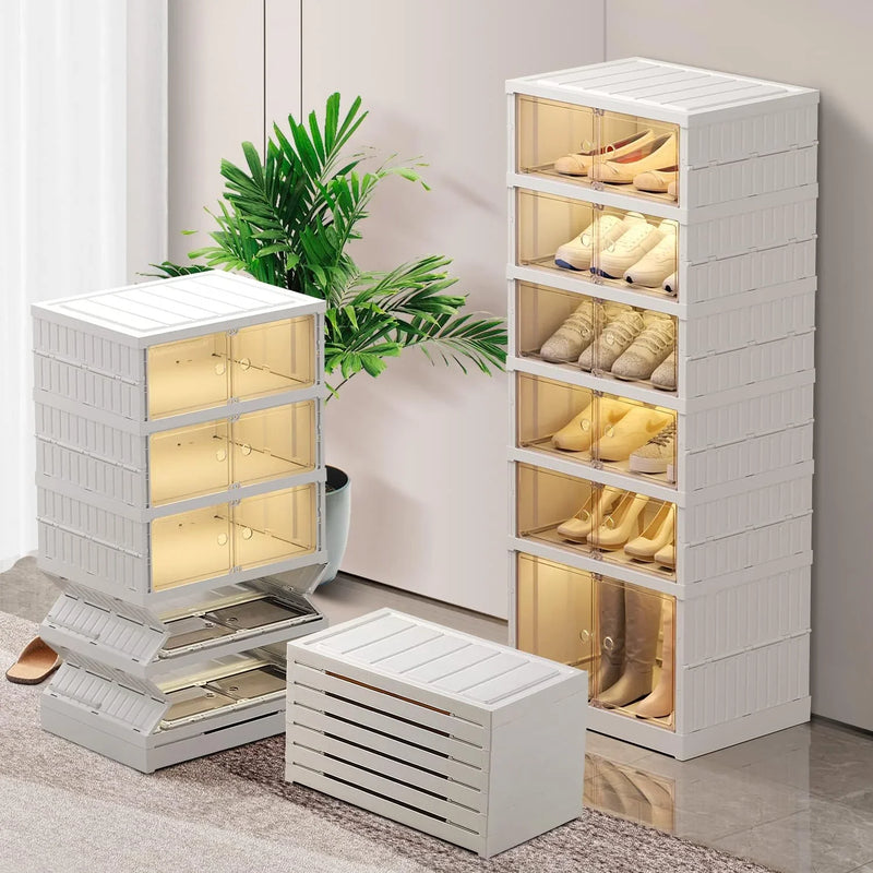9-Tier LARGE Stackable Plastic Shoe Rack I8931