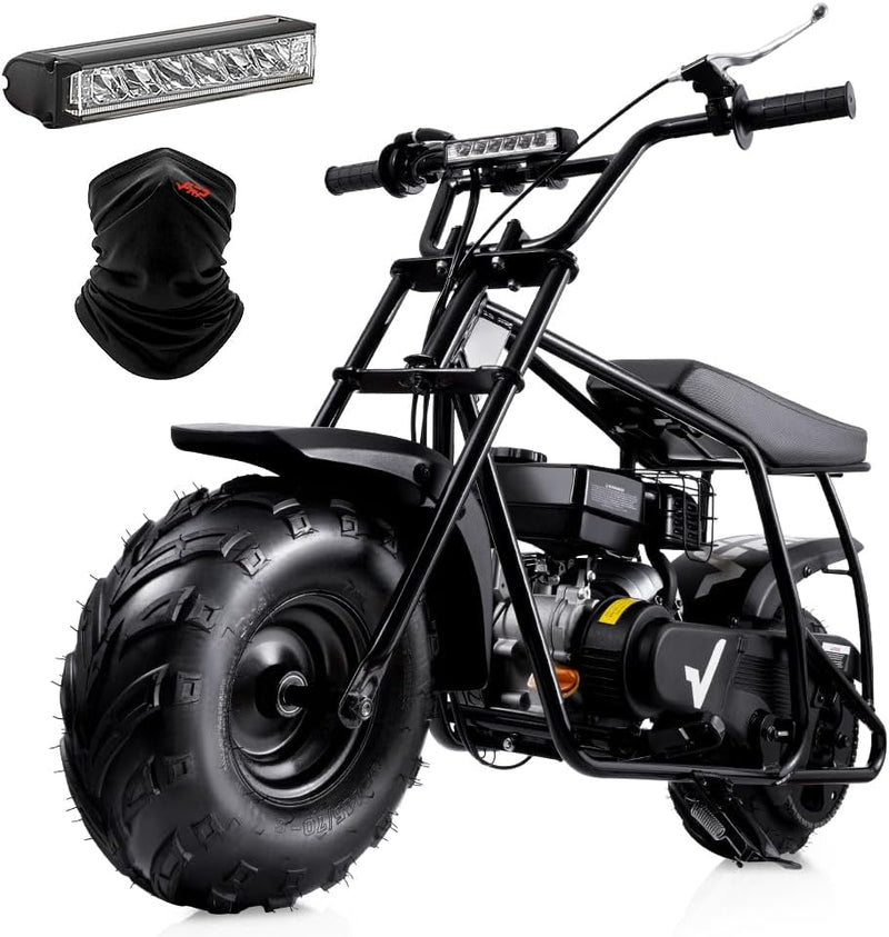 Mini Dirt Bike GMB100, 99 CC Gas Powered Mini Bike 4 Stroke 3HP, Off Road Mini Bikes for Kids and Adult, Trail Bike Up to 24 Mph, Weight Support Up to 185 LBS (Black) D5395