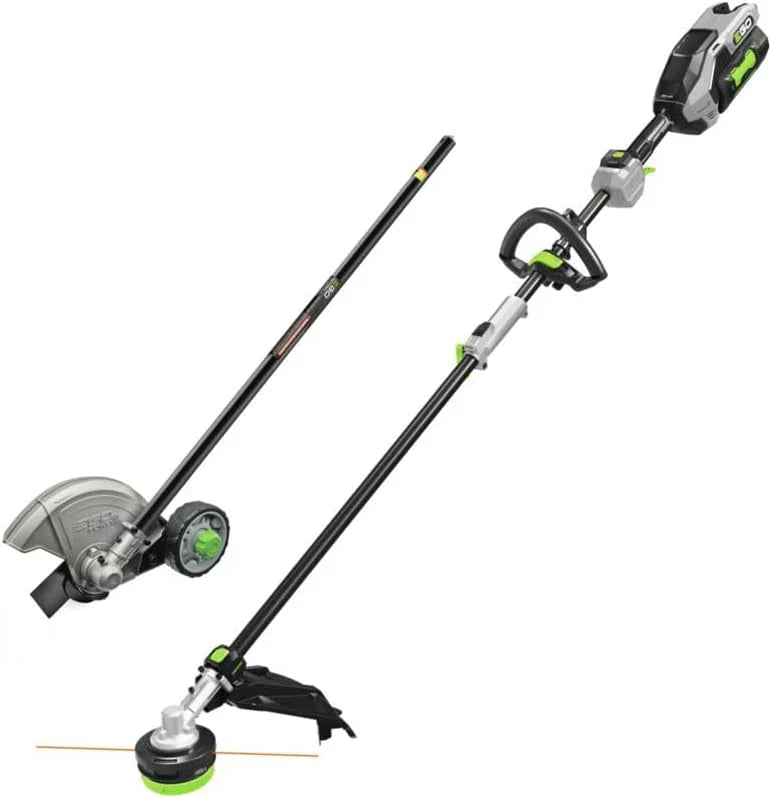 Multi-Head Combo Kit 16-Inch 56-Volt Carbon Fiber String Trimmer with POWERLOAD & 8-Inch Carbon Fiber Edger Attachment & 56-Volt Power Head, 4.0Ah Battery and 320W Charger Included O7052