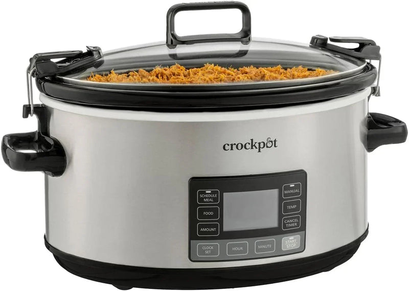 7 Quart Portable Programmable Slow Cooker with Timer and Locking Lid G0416