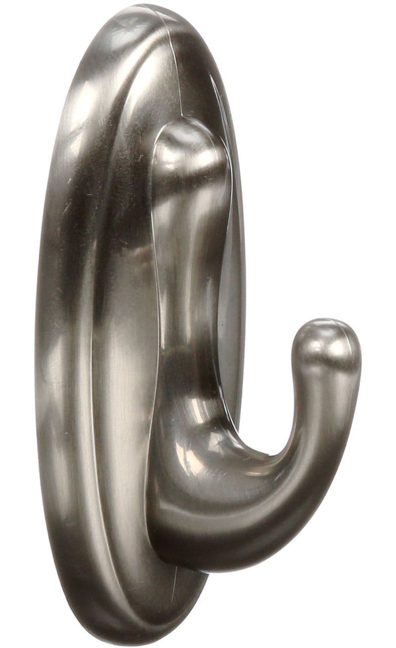 Command Medium Traditional Decorative Utility Hook, Brushed Nickel Q4185