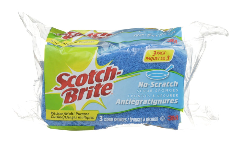 All-Purpose Non-Scratch Scrub Sponge, 3-pk U3257