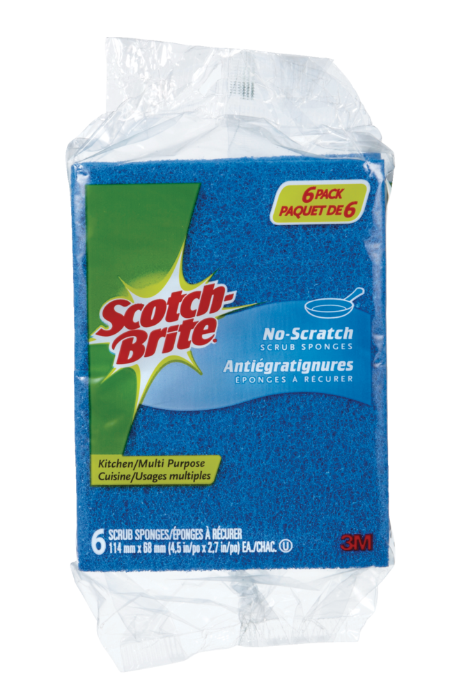 Non-Scratch All-Purpose Scrub Sponge, 6-pk O0993