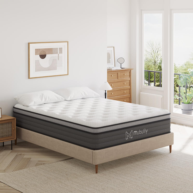 10 Inch Hybrid Mattress in a Box with Gel Memory Foam H2213