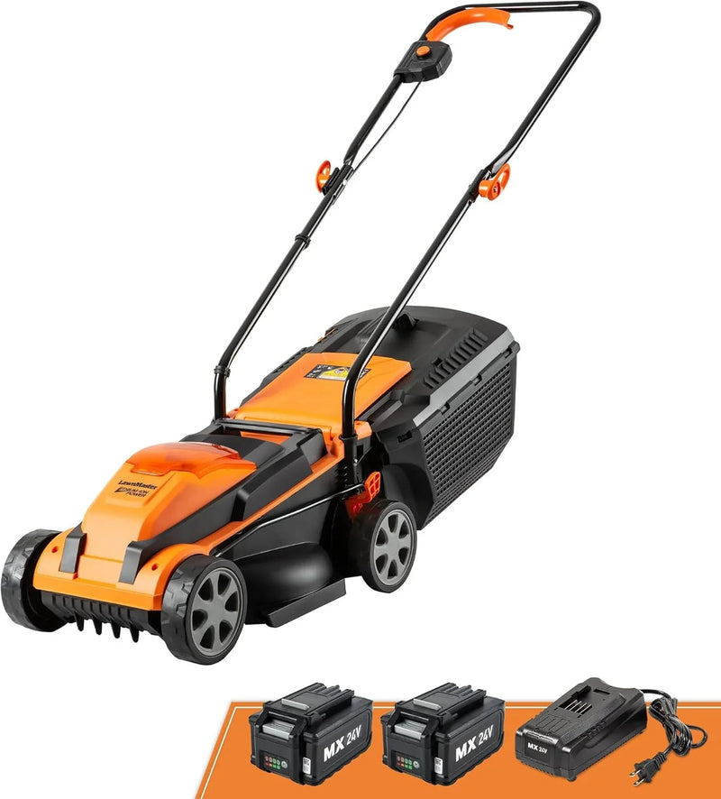 Cordless 13-Inch Lawn Mower 24V Max with 2X4.0Ah Battery and a Charger U5097