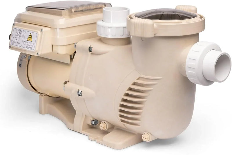 1.5HP Variable 2-Speed Swimming Pool Pump High Flow Above-Ground Swimming Pump Strainer w/ Slip on Fitting T8571