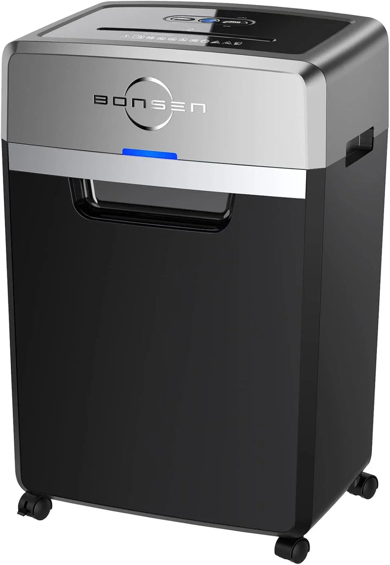 Heavy Duty Paper Shredder, 24-Sheet Cross-Cut Shredder, 40-Min Continuous Running Time, Commercial Grade Shredder for Office, 9-Gallon Big Basket, 55dB Super Quiet, P-4 High Security (S3105) Z7387