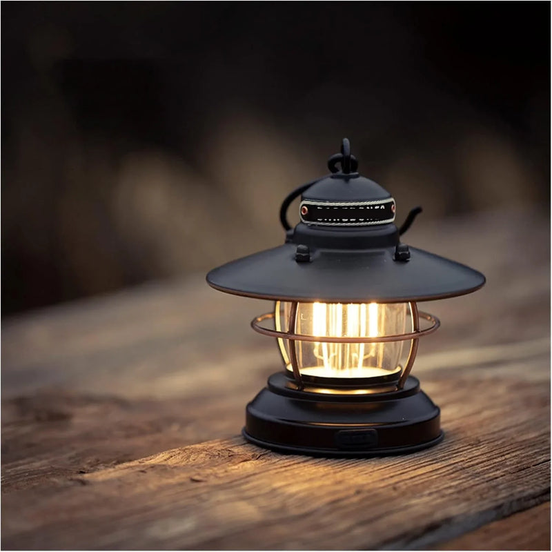 Outdoor vintage camping lamp, camping hanging tent lamp, portable lamp, LED lighting, emergency camping lamp, team hiking lamp, essential item for power outage camping. Q8646