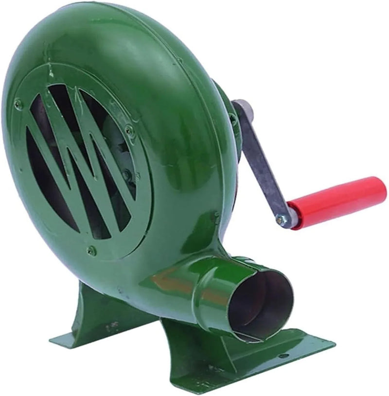 Blower Popcorn Fan, Manual BBQ Forge Air Blower with Hand Crank for Camping Picnic Outdoor - 80W-350W(150W) I1880