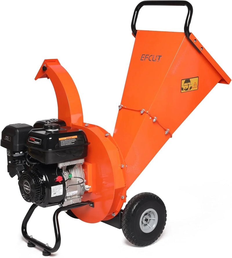 C40 Wood Chipper 4" inch Max Diameter Capacity 9 HP 274cc Gas Powered Engine Heavy Duty Shredder Mulcher A5623