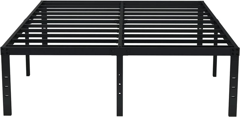 EMODA Queen Bed Frame No Box Spring Needed 18 Inch Heavy Duty Metal Tall Platform Bed Frame C0762