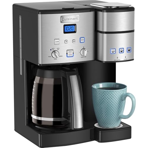 Single Serve 12 Cup Coffee Maker, Offers 3 Sizes: 6 Ounces, 8 Ounces and 10 Ounces, Stainless Steel, SS 15P1: Home & Kitchen A3780