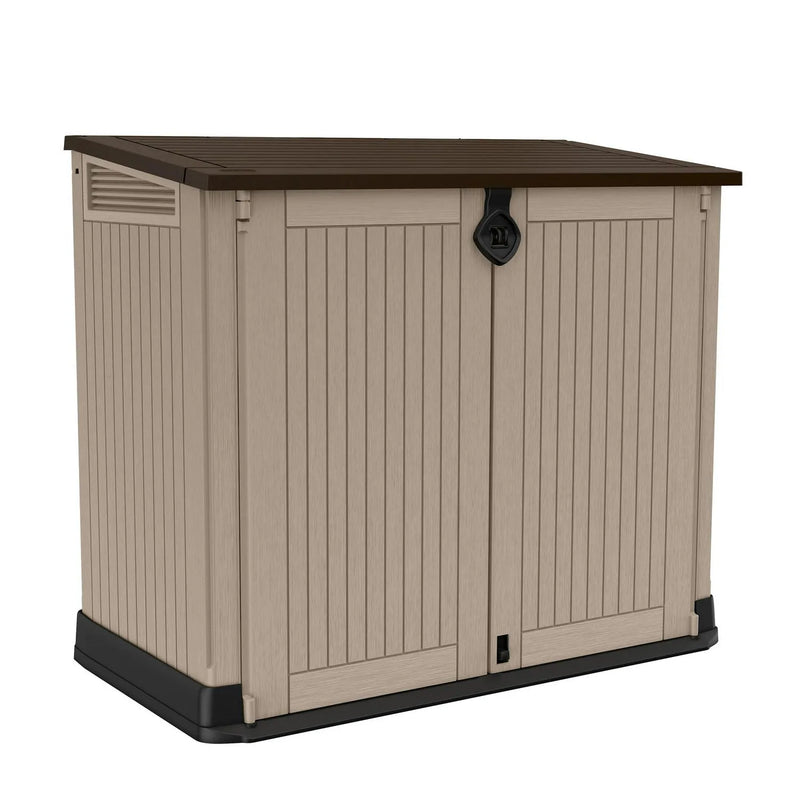 30-Cu Ft All-Weather Resin Storage Shed, Beige I0523