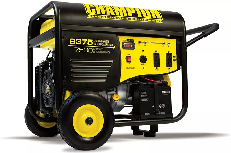 9,375-W Portable RV Ready Gas Powered Generator w/ Remote Start Home RV I8546