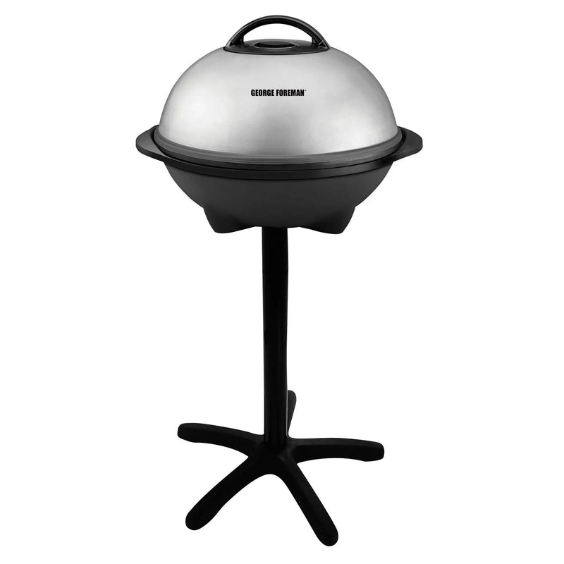 George Foreman Silver 12 Servings Upto 15 Electric Grill B3238