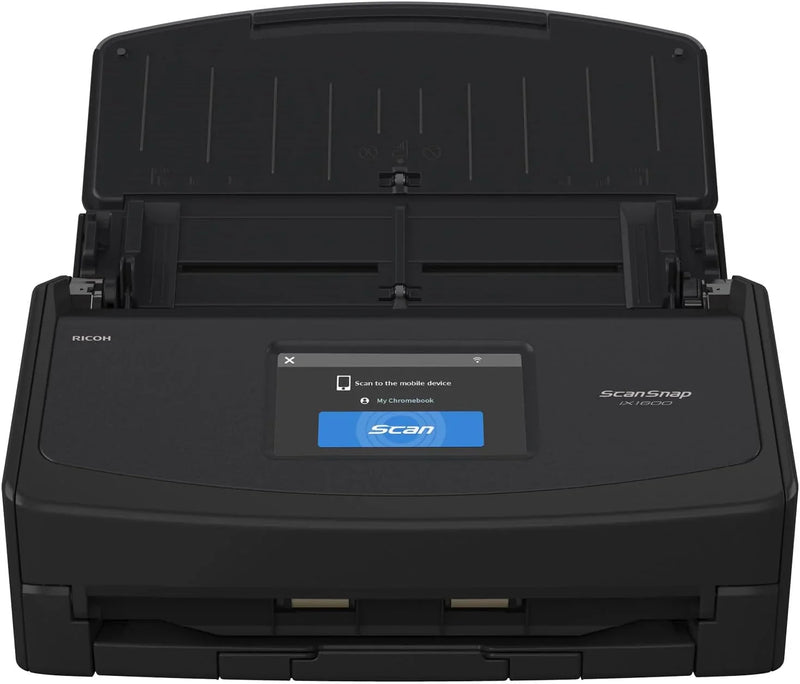 iX1600 Wireless or USB High-Speed Cloud Enabled Document, Photo & Receipt Scanner with Large Touchscreen and Auto Document Feeder for Mac or PC, 17 watts, Black K3440