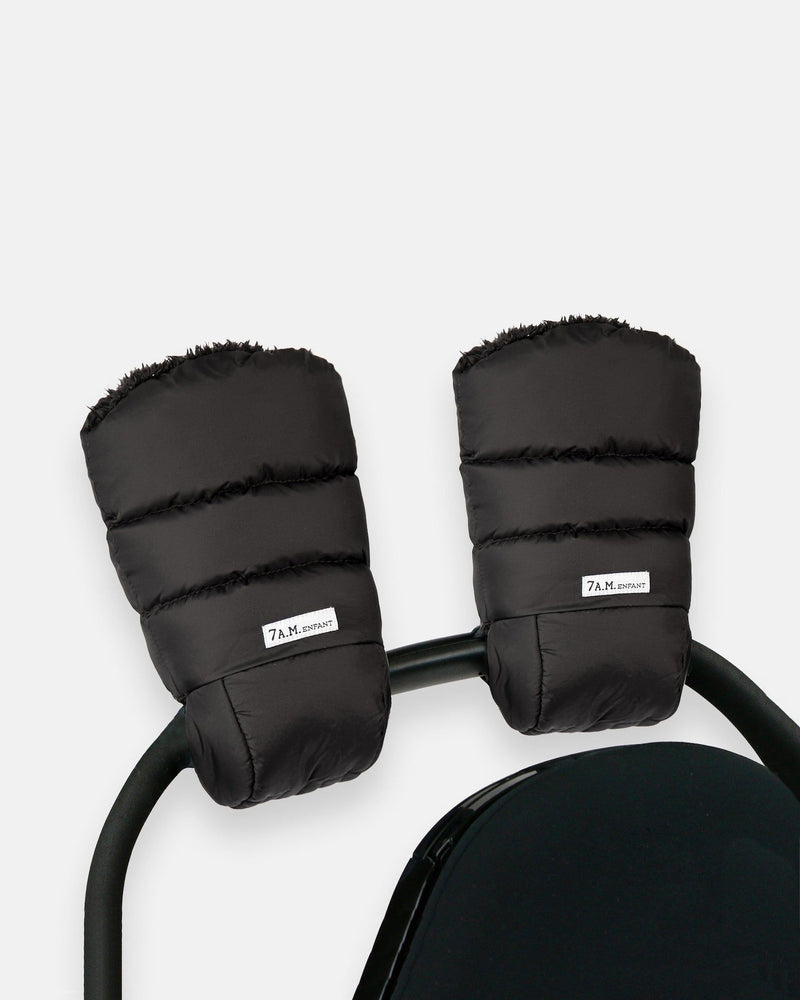 Enfant Warmmuffs - Black Plush Z0545