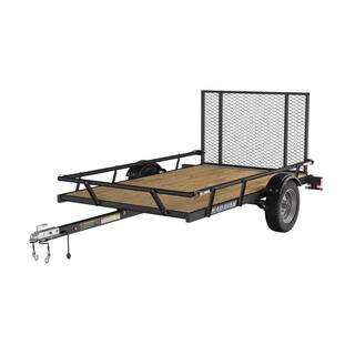 Karavan 5 ft. x 8 ft. Wood Floor Utility Trailer w Sliding Rail System C9873