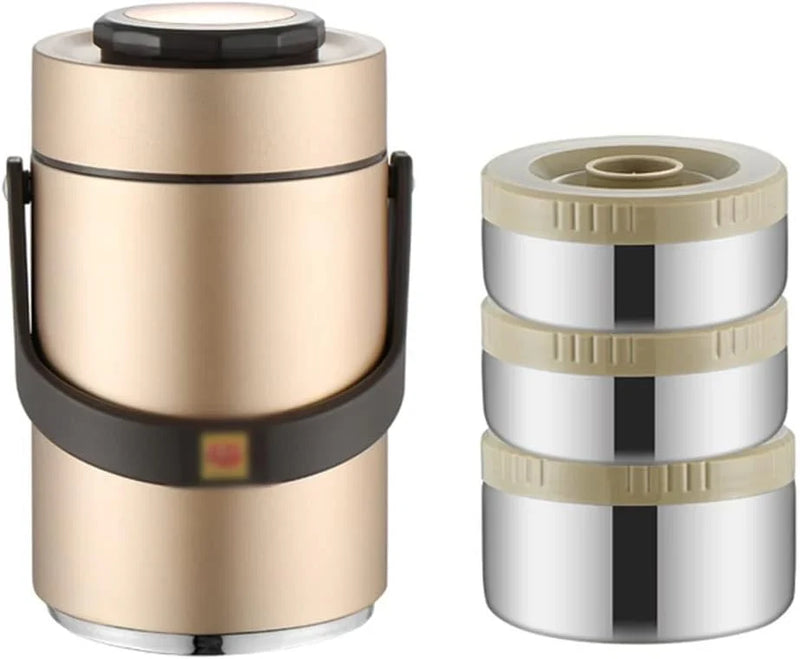 Portable Large Capacity Vacuum Insulation Bento Lunch Box Leak-Proof Food Storage Container Outdoor O6423