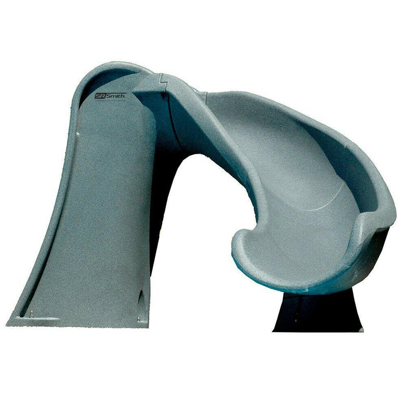 Cyclone Right Curve Swimming Pool Slide, Gray Granite U4702