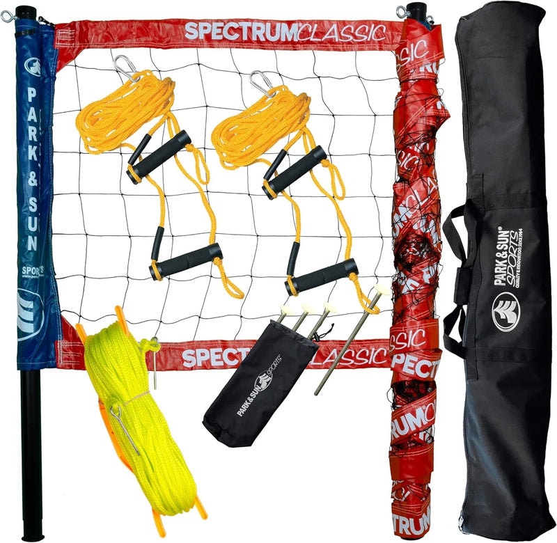 Adjustable professional outdoor volleyball net system E2706